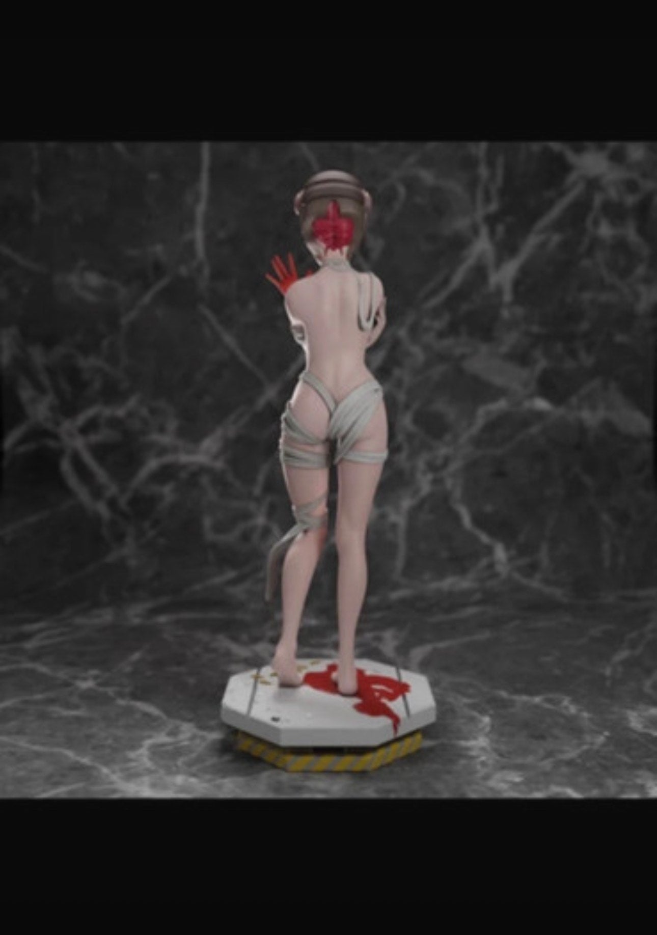 Figura Lucy Elfen Lied con casco